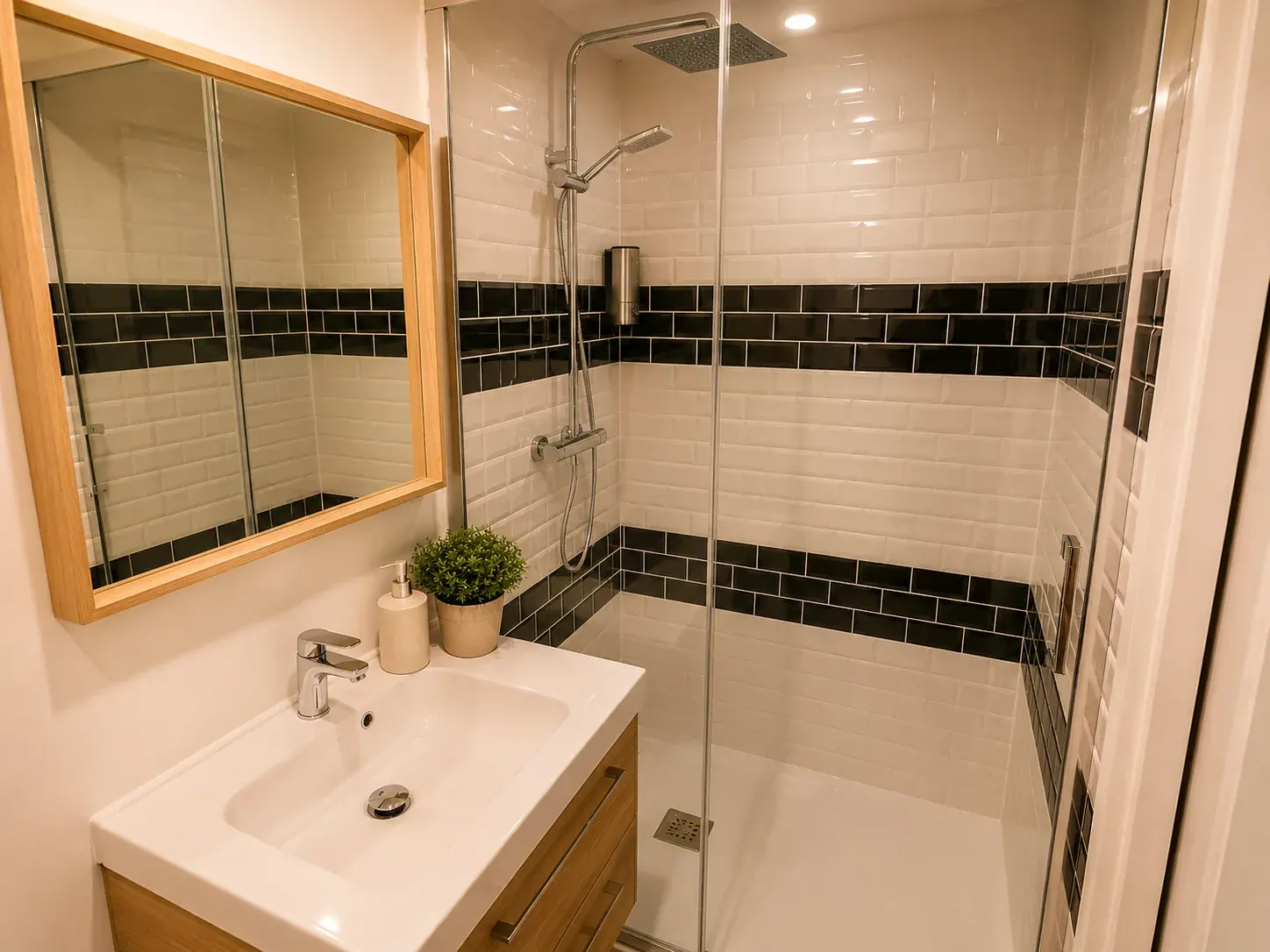 Studios Tout Équipés à Rouen — salle de bain privative